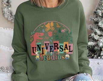Vintage Disney Universal Studios Sweatshirt, Universal Studios Sweatshirt, Disneyworld Crewneck, Disney Family Sweatshirt 192726