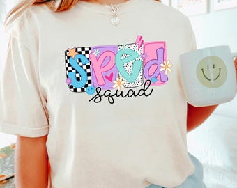 Sped Squad Shirt, Comfort Colors, Special Education Teacher Shirt, Special Education Shirt, SPED Squad Shirt, Team Teacher Shirt 193477