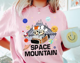 Magic Kingdom Space Mountain Shirt,Vintage Space Mountain Shirt,Mickey Minnie Space Mountain Shirt,Disney World Shirt,Tomorrowland 192051