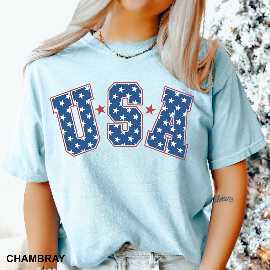 Comfort Colors USA Shirt,4th of July Shirt,america USA Shirt,memorial ...