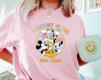 Camiseta Mickey & Co 1928, Camiseta retro Disney, Camiseta Disney Family Trip, Camiseta Mickey and Friends, Camiseta Disney Trip Squad, Camiseta Disney Party 191060