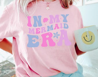 Camiseta de sirena, Camiseta "En mi era de sirena", Camisetas de sirena, Camiseta de sirena de Disney, Camiseta "En mi era", Comfort Colors 192124