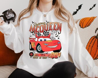 Halloween Cars Movie Sweatshirt,Lightning McQueen Luigi Guiro Halloween Sweatshirt,Halloween Kids Cars crewneck Cars Halloween Party191935