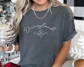 Mickey Disneyland Est 1955 Shirt, Comfort Colors, Classic Disney Shirt, Retro Mickey Shirt, Disney Park Tee, Disneyland Classic Tee 193096