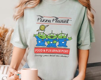 Disney Toy Story Pizza Planet Shirt, Comfort Colors,Walt Disney World's Hollywood Studios, Disney Pizza Planet Shirt, Disney Trip Tee 192906