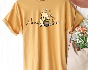 Winnie The Pooh, Winnie The Pooh Shirt, Pooh Bear, Mama Bear Shirt, Nana Bear Shirt, Disney Shirts, Comfort Colors, 191369
