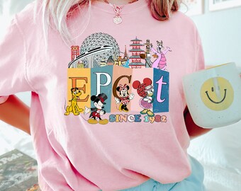 Disney Epcot Shirt, Vintage Epcot Since 1982 Shirt,Disney Epcot Trip Shirt,Mickey And Friends Epcot Shirt,Comfort Epcot Family Shirt, 190982