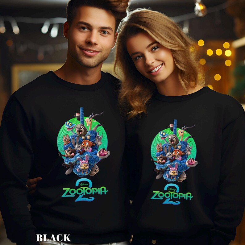 Disney Zootopia 2 Sweatshirt, Zootopia Characters Sweatshirt,Judy Hopps Nick Wilde Gary De'Snake Hoodie, Disneyland Zootopia Crewneck 193863 image 6