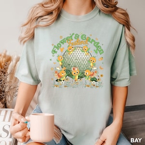 Epcot Flower Garden Festival Shirt,Epcot World Shirt,Figment Garden Shirt,Comfort Colors,Orange Bird Festival Shirt,Disney Family Trip tee