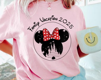Matching Disney Family Vacation 2025 Shirt, Comfort Colors Shirt, Disney Family Shirt, Disney Vacation Shirt, Disneyworld Trip tee 192513