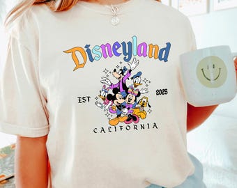 Disneyland California Shirt, Comfort Colors, Disneyland Est 1955 Shirt, Disney Vacation Shirt, Mickey And Friends Shirt, Disney Shirt 193358