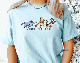 Camiseta retro de Winnie the Pooh, camiseta de Pooh y sus amigos, camiseta de Disney Pooh, camiseta de Disney Winnie the Pooh, camiseta de viaje a Disney, camiseta de fiesta de Pooh 1359