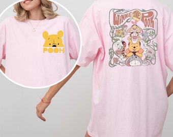 Winnie the Pooh Friends Shirt, Comfort Colors,Pooh Tigger Piglet Eeyore Shirt, Peekaboo Pooh Shirt, Matching Disney Family Trip Shirt 193097