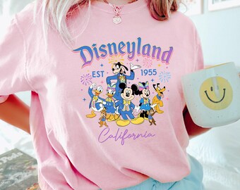 Disneyland California Shirt, Comfort Colors, Disneyland Est 1955 Shirt, Disney Vacation Shirt, Mickey And Friends Shirt, Disney Shirt 193347