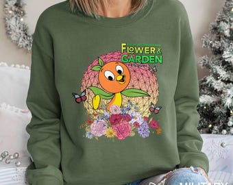 Disney Epcot International Flower and Garden Festival Sweatshirt, Orange Bird Sweatshirt, Disney Epcot Trip Hoodie 193059