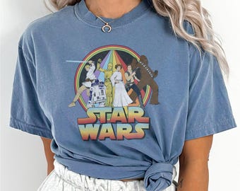 Retro Disney Star Wars Shirt, Comfort Colors Shirt, Vintage Star Wars Shirt, Disneyworld Shirts, Disney Family Shirts 192692