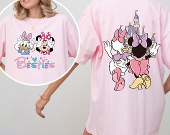 Camiseta de verano Disney Minnie Daisy Besties, Camiseta de verano Disney, Diversión de verano para niñas, Camiseta retro Disney Girls Besties, Camiseta Disney Girls Trip 192466