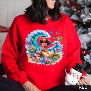 Sudadera de Moana 2, sudadera con capucha de Moana 2 de Disney, sudadera de Moana Island Motunui, sudadera con capucha de la princesa Moana, sudadera con cuello redondo de Disney Magic World, 191955 imagen 7