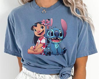 Lilo and Stitch Shirt, Comfort Colors, Disney Stitch Shirt, Disneyland Shirt, Lilo Shirt, Stitch Shirt, Disney Family Vacation Shirt 193350