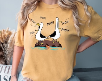 Finding Nemo Seagulls Saying Mom Shirt, Comfort Colors Shirt, Disney Mom Shirt, Finding Nemo Mother'S Day Shirt, Finding Nemo Mom Tee 1950