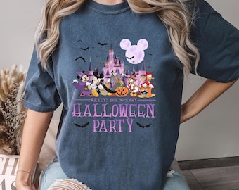 Mickey's Not So Scary Halloween Party Shirt,Comfort Colors, Disney Halloween Shirt, Mickey And Friends Halloween Shirt, Halloween Tee 193349