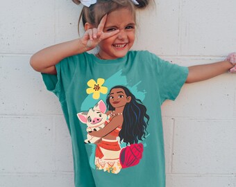 Princess Moana Birthday Shirt,Disney Princess Shirt,Princess Moana Shirt,Comfort Colors, Disney Family  Trip Shirt,Disney Moana Tee 191740