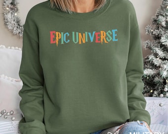 Epic Universe Sweatshirt, Orlando Park Sweatshirt, Universe Park Trip Hoodie, Family Matching Sweatshirt, Universal Epic Crewneck 193442