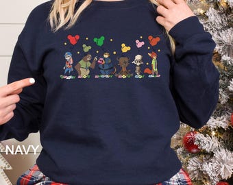 Disney Zootopia Characters Sweatshirt, Nick Wilde Judy Hopps Sweatshirt, Disney Family Trip Hoodie, Zootopia Mickey Balloons Crewneck 194018