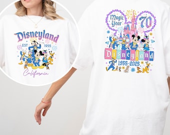 Disney Magic 70th Anniversary Shirt, Comfort Colors,Disney Family Vacation Shirt, Disneyland Anniversary Shirt, 70 Years of Magic Tee 193360