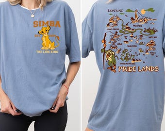 Lion King Safari Shirt,Pride Lands Shirt,Two Side Lion King Shirt,Animal Kingdom Shirt,Hakuna Matata Shirt,Lion King Family Trip tee 192007