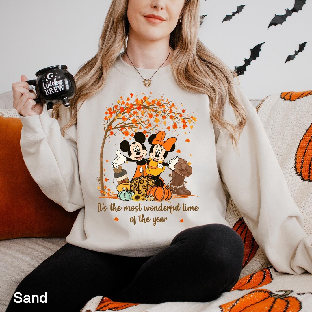 Disney Fall Sweatshirt,mickey Minnie Fall Sweatshirt, Retro ...