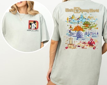 Retro Walt Disneyworld Mickey Shirt, Comfort Colors Shirt, Disney Parks Shirt, Four Parks Disney World Shirt, Vintage Disney Shirt 193829