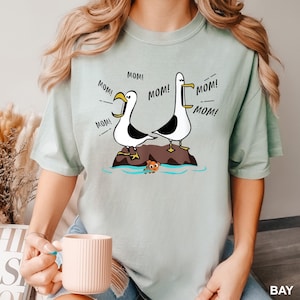 Finding Nemo Shirt,Mom Mom Nemo Seagull Shirt,Comfort Colors,Squirt Shirt,Disney Pixar Shirt,Disney Finding Nemo Shirt,Disney Trip Tee 1950