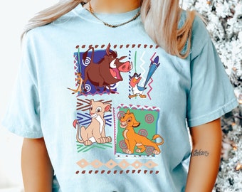 Camiseta de Simba del Rey León, Camiseta de Simba y sus amigos de Safari, Camiseta Hakuna Matata, Comfort Colors, Camiseta de viaje familiar de Disney, Camiseta del Rey León de los 90 191717