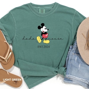 Mickey Mouse Dada Shirt,Disney Dad Shirt, Comfort Colors,Disney First Child Shirt,Mickey Mouse Baby Announcement Shirt,Disney Father 191732