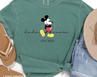 Mickey Mouse Dada Shirt, Disney Dad Shirt, Comfort Colors Shirts, Disney Fathers Day Tee