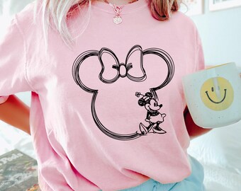 Vintage Mickey Minnie Shirts, Comfort Colors, Mickey and Friends Matching Shirt, Retro Disney Trip Shirt, Mickey Minnie Couple Shirt 192900