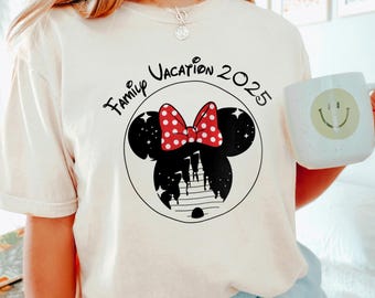 Matching Disney Family Vacation 2025 Shirt, Comfort Colors Shirt, Disney Family Shirt, Disney Vacation Shirt, Disneyworld Trip Shirt 192513
