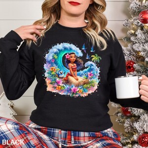 Sudadera de Moana 2, sudadera con capucha de Moana 2 de Disney, sudadera de Moana Island Motunui, sudadera con capucha de la princesa Moana, sudadera con cuello redondo de Disney Magic World, 191955 imagen 3