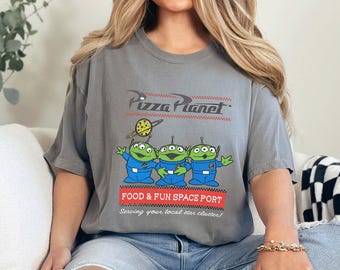 Disney Toy Story Pizza Planet Shirt, Comfort Colors,Walt Disney World's Hollywood Studios, Disney Pizza Planet Shirt, Disney Trip Tee 192906