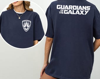 Guardians Of The Galaxy Shirt, Comfort Colors, Superhero Shirt,Guardians Logo Shield Shirt, Disney Studios Shirt, Disneyland Trip Tee 192913