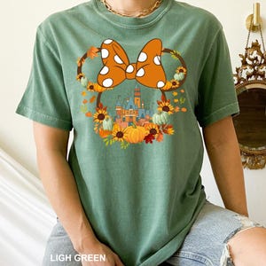 Disney Castle Mickey Minnie Fall Shirt, Comfort Colors Shirt, Disney Thanksgiving Shirt, Mickey Or Minnie Mouse Thanksgiving Shirt, 191828