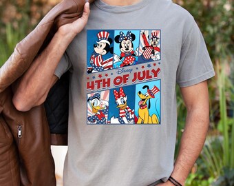 Disney 4Th Of July Shirt, Comfort Colors Disney Shirt, Disney Family Shirt, Disney 4Th Of July Shirt, Disney Friends Shirt, 191393