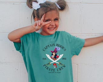 Captain Hook's Shirt, Disneyland Pirate Crew Shirt,Disneyland Pirate Captain Shirt,Peter Pan Villain Shirt,Look Alive You Swabs Shirt 1171
