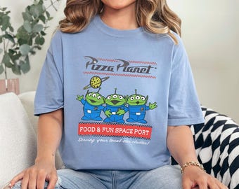 Disney Toy Story Pizza Planet Shirt, Comfort Colors,Walt Disney World's Hollywood Studios, Disney Pizza Planet Shirt, Disney Trip Tee 192906