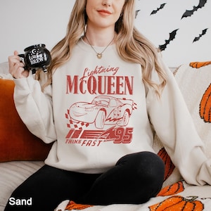 Lightning Mcqueen Sweatshirt, L. Mcqueen Piston Cup Sweatshirt,Cars Movie Sweatshirt,Cars Mcqueen Gift Hoodie, Disney Cars Sweatshirt 191322