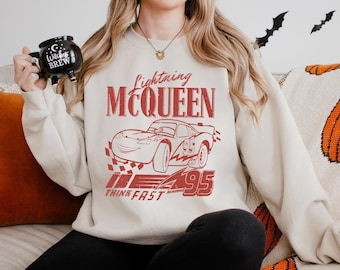 Lightning Mcqueen Sweatshirt, L. Mcqueen Piston Cup Sweatshirt,Cars Movie Sweatshirt,Cars Mcqueen Gift Hoodie, Disney Cars Sweatshirt 191322