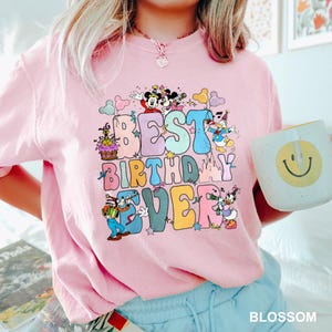 Disney Best Birthday Ever, Comfort Colors, Disney Shirt, Birthday Disney Shirt,Disneyworld Tee, Birthday Shirt, Mickey Birthday Shirt 192774