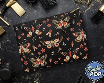 Boho Motte Zubehör Beutel | Natur inspiriert Reiseveranstalter | Witchy Schminktasche