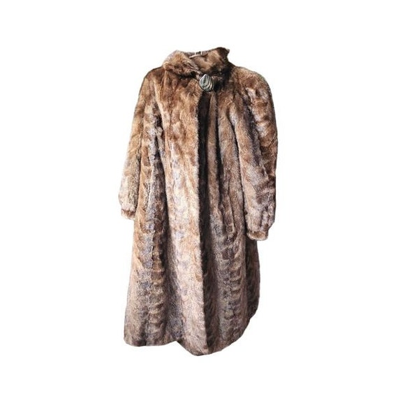 Full length vintage mink fur coat - image 1